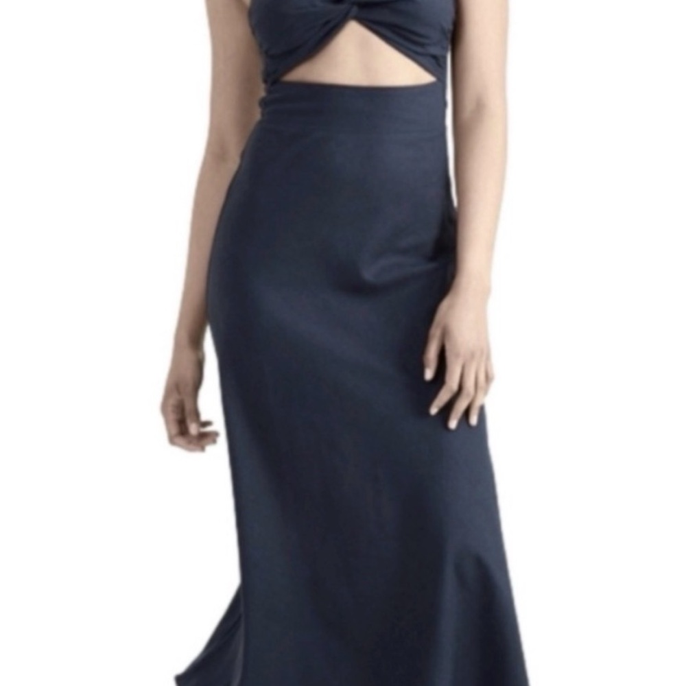 Elegant Navy Maxi Dress